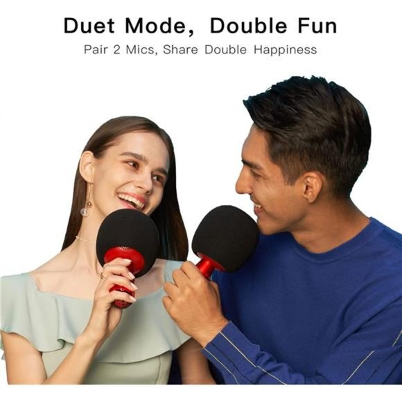 Karaoke Speaker Microphone Wireless Bluetooth TWS Microphones&Speaker 2 in1 - Picture 6 of 6